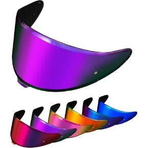 PSLER RF-1400 RF 1400 visor - CWR-F2R Face Shield Helmet Visor Motorcycle Helmet Shield Accessories Replacement for RF 1400 CWR-F2R NXR2 Z8,Deep red