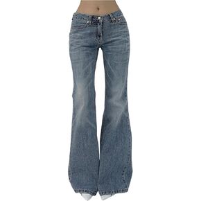 SOLY HUX LOW RISE RISE FLARE LEG STEPTY DENM