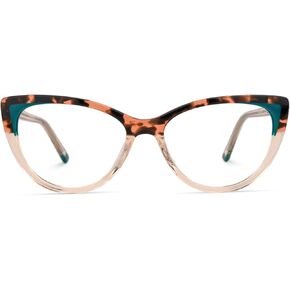 Zeelool Stylish Oversized Cat Eye Glasses for Women with Non-prescription Clear Lens Jacqueline WA077886