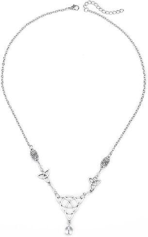 Gothic Head Chain Crystal Pendant Headpieces Gypsy Halloween Hair Pieces Jewelry Boho Hairband for Women and Girls (Silver) in Saudi Arabia