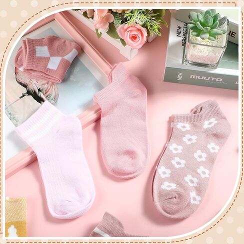 Mumufy 100 أزواج 100 جوارب جماعية على غرار النساء منخفضة الجوارب الكاحل الجزء الأكبر مع أنماط مطرزة لطيفة لا إظهار جورب رفيع رفيع المستحسن للتمرينات الترفيهية الجري ، والسيدات بلا مأوى. in Saudi Arabia