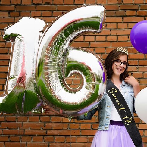 YARIEW Purple Crown + 70th Celebration Sash, Pearl Pin, and Party Favor Gift Set in Saudi Arabia