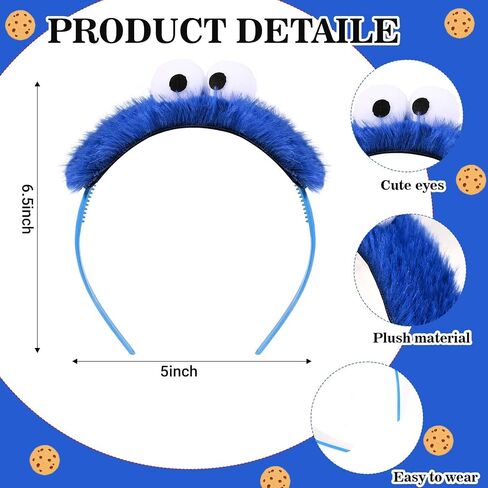 تشمل ملحقات أزياء Kavoc Blue Cookie ملصقات ملفات تعريف الارتباط الزرقاء توتو. in Saudi Arabia