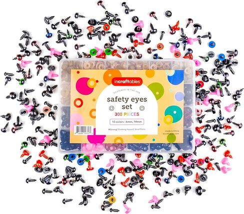 Incraftables Googly Eyes Self Adhesive 1680 pcs Set. Best Small & Large Colorful Sticky Wiggle Eye for DIY Arts (4 to 18 mm). Googly Eyes for Crafts 30 Varieties. Best Craft Eyes for Kids & Adults in Saudi Arabia