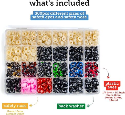 Incraftables Googly Eyes Self Adhesive 1680 pcs Set. Best Small & Large Colorful Sticky Wiggle Eye for DIY Arts (4 to 18 mm). Googly Eyes for Crafts 30 Varieties. Best Craft Eyes for Kids & Adults in Saudi Arabia