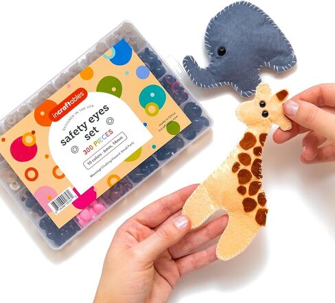 Incraftables Googly Eyes Self Adhesive 1680 pcs Set. Best Small & Large Colorful Sticky Wiggle Eye for DIY Arts (4 to 18 mm). Googly Eyes for Crafts 30 Varieties. Best Craft Eyes for Kids & Adults in Saudi Arabia