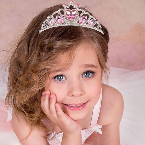 Princess Dress Up Tiaras for Girls Blue Crystal Diamond Crown Farkle Rhinestones Pageant Birthdernt for Women Party Prom Assume Associory Hompts Coronas de Princesas Para Niñas in Kuwait