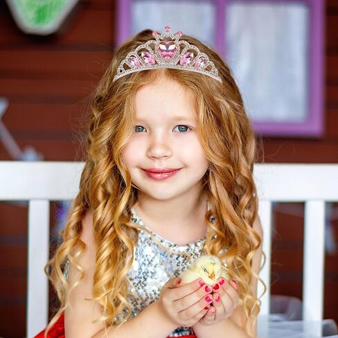 Princess Dress Up Tiaras for Girls Blue Crystal Diamond Crown Farkle Rhinestones Pageant Birthdernt for Women Party Prom Assume Associory Hompts Coronas de Princesas Para Niñas in Kuwait