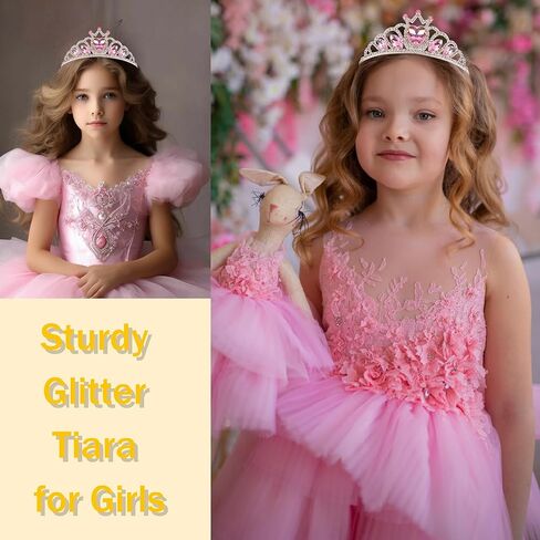 Princess Dress Up Tiaras for Girls Blue Crystal Diamond Crown Farkle Rhinestones Pageant Birthdernt for Women Party Prom Assume Associory Hompts Coronas de Princesas Para Niñas in Kuwait