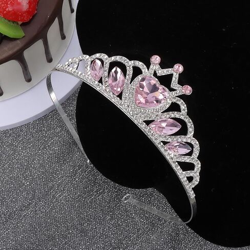 Princess Dress Up Tiaras for Girls Blue Crystal Diamond Crown Farkle Rhinestones Pageant Birthdernt for Women Party Prom Assume Associory Hompts Coronas de Princesas Para Niñas in Kuwait