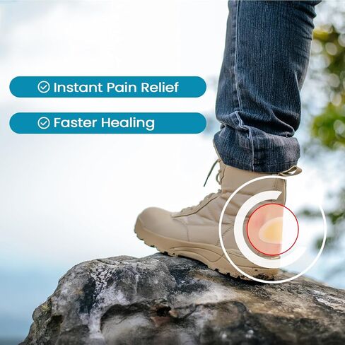 Povihome Gel Blister Bandages Blister Cushions - Water Resistant Hydrocolloid Bandages for Foot, Toe, & Heel - Blister Pads for Prevention & Recovery (13 ct, Variety Pack) in Kuwait