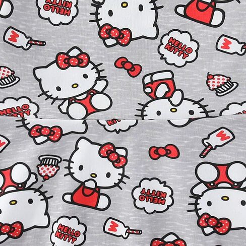 Hello Kitty Sanrio Girls French Terry Skater Dress for Toddler and Big Kids in Kuwait