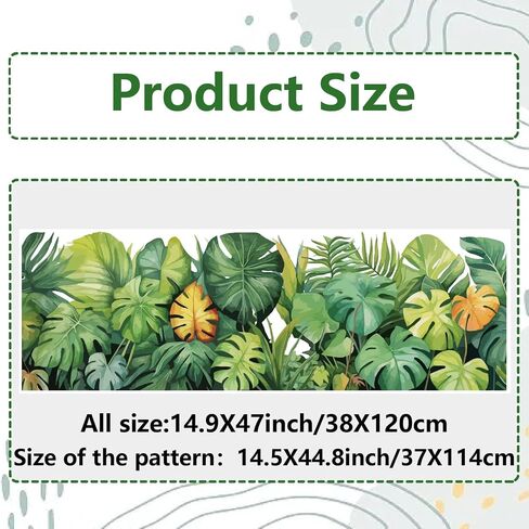 Gorgecraft 15x46 بوصة بوهو ملصقات نافذة نافذة قابلة لإعادة الاستخدام الكتب البوهيمية الكبيرة الشارات الزجاجية المضادة للاصطدام غير ملصقات النافذة الثابت in Saudi Arabia