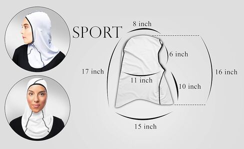 TheHijabStore.com Women's Pro Sports Hijab Scarf Instant 1 Piece Mesh Jersey Head Scarves Headwear in Saudi Arabia
