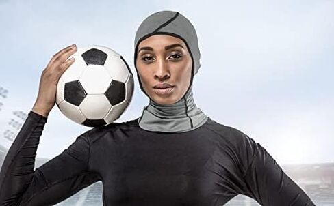 TheHijabStore.com Women's Pro Sports Hijab Scarf Instant 1 Piece Mesh Jersey Head Scarves Headwear in Kuwait