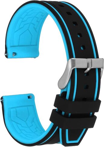 Harfington Silicone Watch Bands Width Soft Quick Quick Frear Bands for Men Women in Kuwait