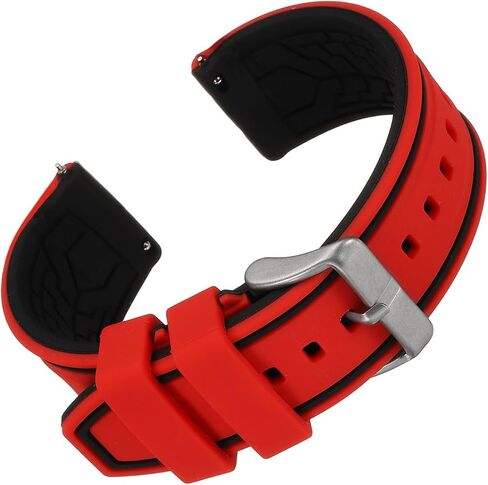 Harfington Silicone Watch Bands Width Soft Quick Quick Frear Bands for Men Women in Kuwait