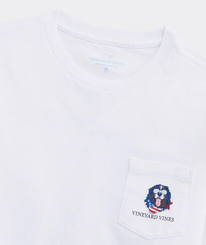 vineyard vines Boys' USA Mountain Dog Short-Sleeve Pocket Tee in Saudi Arabia