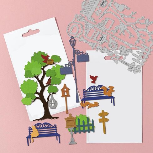 GLOBLELAND 10 Sheet Vintage Furniture Style die Cut Metal Card Cutting Dies for Photo Frame Making, Crafts DIY Scrapbooking Art Album Decorations Chairs Tables Lamps in Kuwait