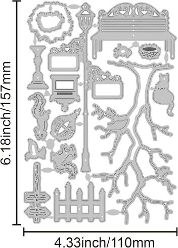 GLOBLELAND 10 Sheet Vintage Furniture Style die Cut Metal Card Cutting Dies for Photo Frame Making, Crafts DIY Scrapbooking Art Album Decorations Chairs Tables Lamps in Kuwait