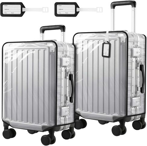 WSSROGY 2 Pack 28 Inch Clear PVC Suitcase Luggage Cover Protectors for Wheeled Luggage in Kuwait