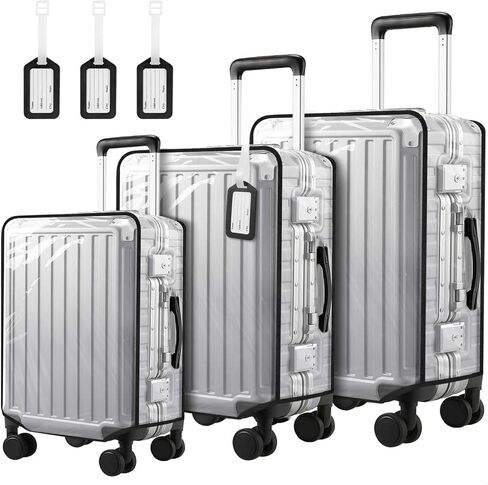 WSSROGY 2 Pack 28 Inch Clear PVC Suitcase Luggage Cover Protectors for Wheeled Luggage in Kuwait