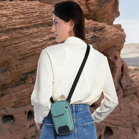 Crossbody Bags for Women Cell Phone Crossbody Wallet Purses Nylon Diamond Quilted Fabric Shoulder Strap Waterproof Zipper in Saudi Arabia
