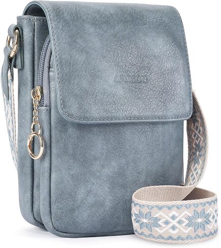 APHISON Small Crossbody Bags for Women Trendy, Leather Phone Wallet Purses Handbags Card Slots with Adjustable Guitar Strap in Saudi Arabia