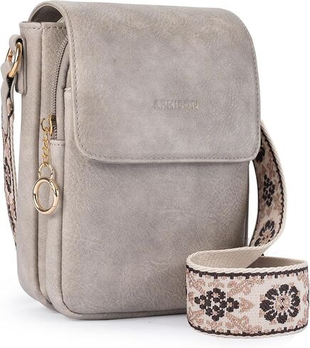 APHISON Small Crossbody Bags for Women Trendy, Leather Phone Wallet Purses Handbags Card Slots with Adjustable Guitar Strap in Saudi Arabia