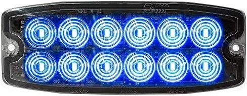 Buyers Products 8890400 5 Inch Ultra Thin Dual Row LED Strobe Light, Amber, 12 LEDs, Synchronous And Alternating Flash Patterns, Emergency Light for Vehicles, Truck And Trailer Lights And Accessories in Kuwait