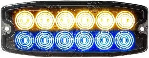 Buyers Products 8890400 5 Inch Ultra Thin Dual Row LED Strobe Light, Amber, 12 LEDs, Synchronous And Alternating Flash Patterns, Emergency Light for Vehicles, Truck And Trailer Lights And Accessories in Kuwait