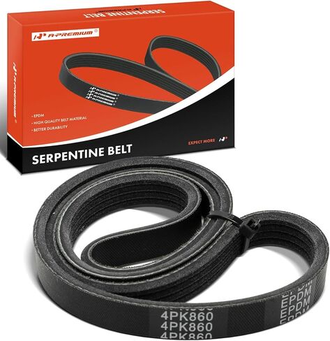 A-Premium Engine Serpentine Drive Belt متوافق مع Nissan Altima 1998-2001 & Toyota Tundra 2000-2004 & BMW 320i 2003-2005 ، x5 ، x3 ، 745i ، 745li & Dodge Avenger & Chrysler Sebring & Mazda Miata in Saudi Arabia