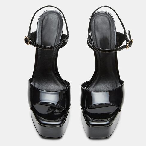 UBWDU Stiletto High Platform Cheels for Women Square Open Tee Tee Strap Cheeled Sandals Proom Shole Shoes Shoes in Kuwait