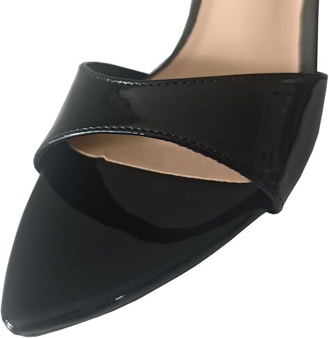 Stiletto High Heels for Women Sexy Open Toe Mules Heeled Sandals Comfort Slip-on Prom Party Dress Shoes 3.15 Inches Heels in Saudi Arabia