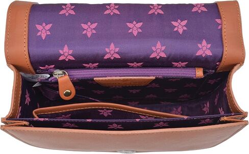 Anuschka Women's Original Head-Painted Leather Small Flap Crossbody in Saudi Arabia