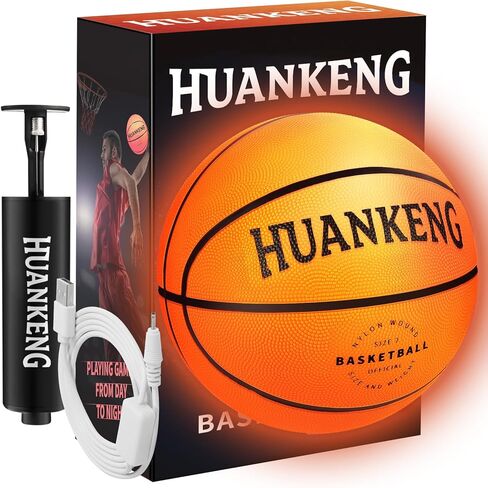 Rechargeable Glow in The Dark Soccer Ball Birthday Gifts for 6 7 8 9 10 11 12 13 14 15 Year Old Boys, NO.5 Sports Outdoor Light Up Soccer Ball Games Stuff for Teen Kids Boy Toys Ages 6-15 in Kuwait