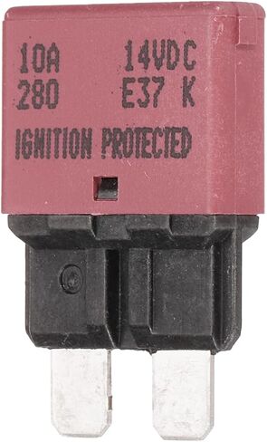 DMiotech Automatic Mini Reset Fuse, 14V DC 3A ATC/ATO Auto Circuit Breaker Reset Fuses Low Profile Blade Fuses for Car Truck SUV Marine Boat Motorcycle, Purple in Kuwait