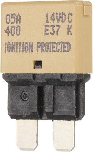 DMiotech Automatic Mini Reset Fuse, 14V DC 3A ATC/ATO Auto Circuit Breaker Reset Fuses Low Profile Blade Fuses for Car Truck SUV Marine Boat Motorcycle, Purple in Saudi Arabia