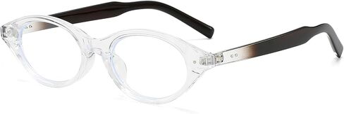 Mirkcittle Retro Oval Blue Light Glasses for Women Men Fashion 90s Tortoise glasses Fake Nerd Y2k Frame Eyeglasses in Saudi Arabia