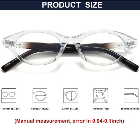 Mirkcittle Retro Oval Blue Light Glasses for Women Men Fashion 90s Tortoise glasses Fake Nerd Y2k Frame Eyeglasses in Saudi Arabia