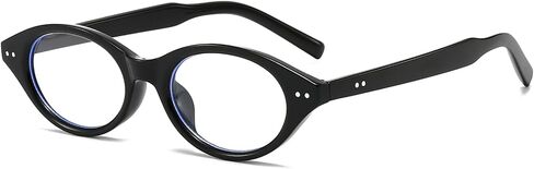 Mirkcittle Retro Oval Blue Light Glasses for Women Men Fashion 90s Tortoise glasses Fake Nerd Y2k Frame Eyeglasses in Saudi Arabia