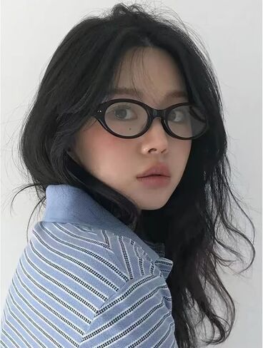 Mirkcittle Retro Oval Blue Light Glasses for Women Men Fashion 90s Tortoise glasses Fake Nerd Y2k Frame Eyeglasses in Saudi Arabia