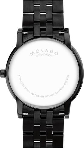 Movado Museum Classic Men's Swiss Quartz Watch - Stainless Steel, Link Bracelet - Water Resistance 3ATM/30 Meters - Classic Luxury Timepiece - Gift for Him - 40mm in Kuwait