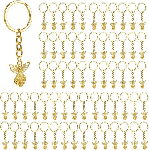AUEAR, Silver Tone Guardian Angel Charm Keychain Key Ring for Wedding Party Favors Arts Crafts DIY in Saudi Arabia