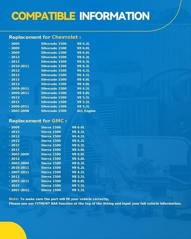رف التوجيه Philtop Power وتجميع الجناح متوافق مع 2007-2008 Silverado 1500 ، 2009-2013 Silverado 1500 ، 2007-2013 Sierra 1500 ، 2007-2009 Sierra 1500 6.0L استبدال 22-1036 in Saudi Arabia