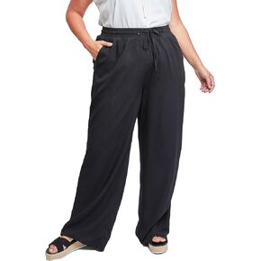 Royalty by YMI Royalty for Me Women's Plus Size High Rise Drawstring Straight Pants