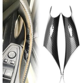 2pcs Easy to install car Interior Door Pull Handle Grab Cover Fit for BMW 3 Series 320,328,330,335,F30,F31,F34,F80,M3 and 4 Series 418,420,428,435,F32,F36,F82,F83,M4 2012-2018 Left+Right Black