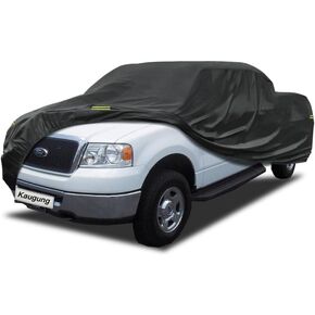 7 Layers Truck Cover Waterproof Custom Fit Ford F150 SuperCrew Cab 5.5ft Bed from 2004 to 2024, 7 Layers Heavyweight Pickup Car Cover Outdoor Indoor Sun UV Rain Snow Wind Protection.