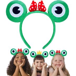 NENMATTE Frog Headbands Frog Eyes Headbands,Funny Frog Hair Head Band for Festival Party Frog Costume Hairbands Green Frog Headpiece Animal Theme Cosplay Hair Accessories for Women Girls in Kuwait