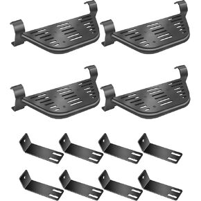 لوحات تشغيل 4 أبواب مناسبة لعام 2018-2025 Jeep Wrangler و 2020-2025 المصارع مع OEM Rockrails